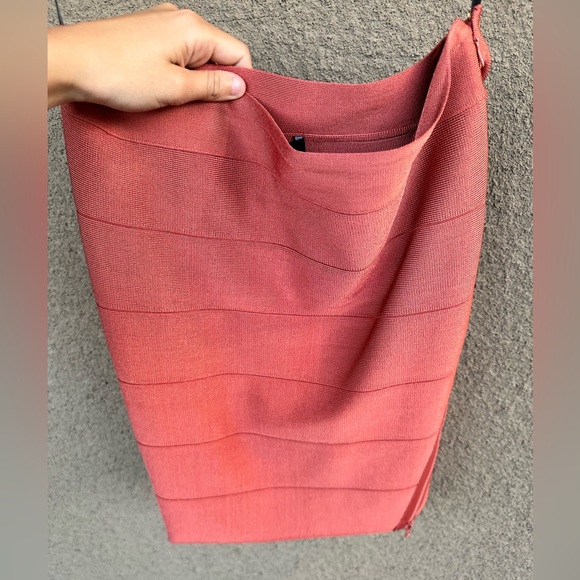 Bebe Pink Mini Skirt with Side Zippers | Size L - Picture 3 of 5